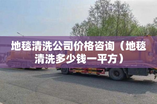 地毯清洗公司价格咨询（地毯清洗多少钱一平方）