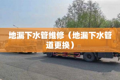 地漏下水管维修（地漏下水管道更换）