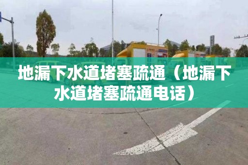 地漏下水道堵塞疏通（地漏下水道堵塞疏通电话）