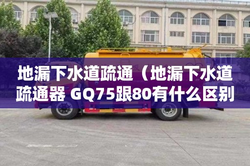 地漏下水道疏通（地漏下水道疏通器 GQ75跟80有什么区别?）