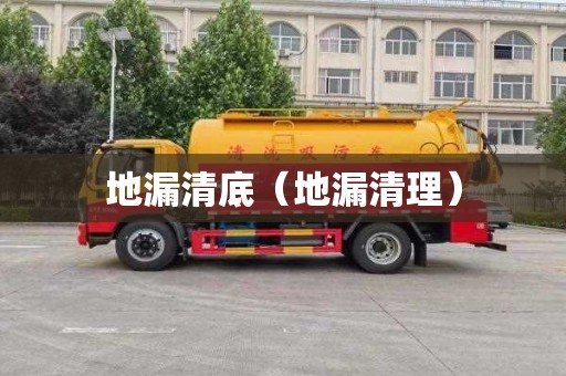 地漏清底（地漏清理）