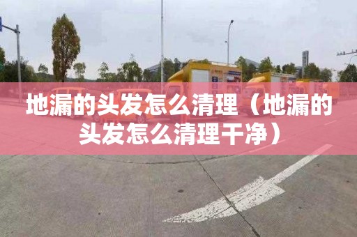 地漏的头发怎么清理（地漏的头发怎么清理干净）