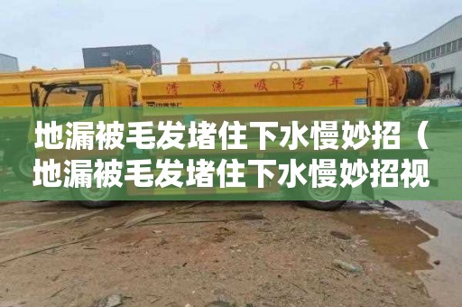地漏被毛发堵住下水慢妙招（地漏被毛发堵住下水慢妙招视频）