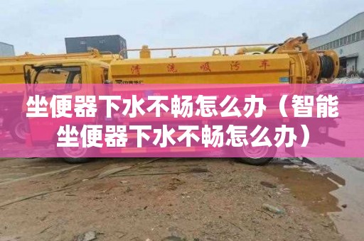 坐便器下水不畅怎么办（智能坐便器下水不畅怎么办）