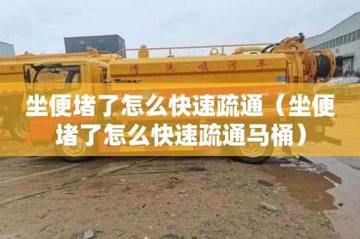坐便堵了怎么快速疏通（坐便堵了怎么快速疏通马桶）