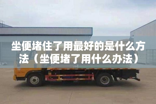 坐便堵住了用最好的是什么方法（坐便堵了用什么办法）