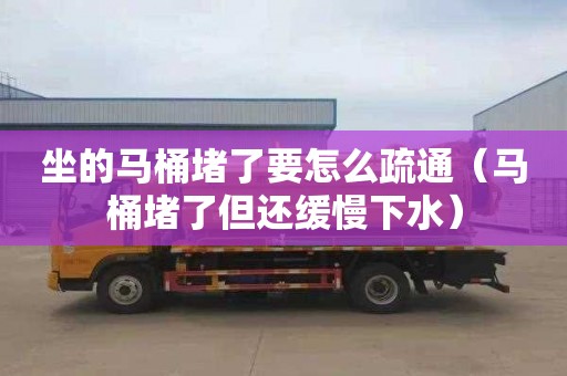 坐的马桶堵了要怎么疏通（马桶堵了但还缓慢下水）