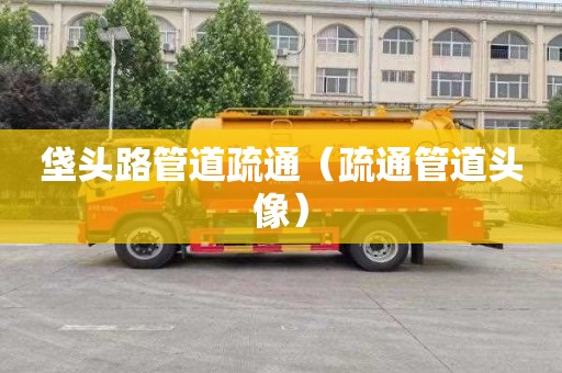 垡头路管道疏通（疏通管道头像）