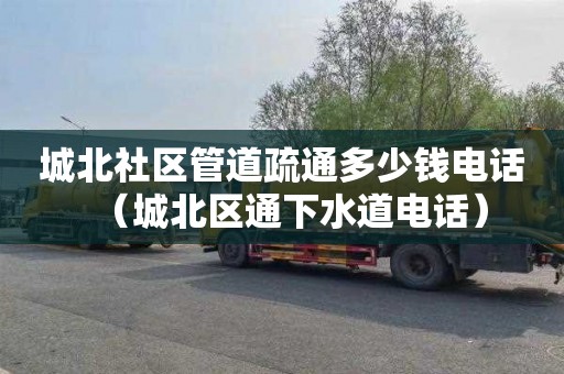 城北社区管道疏通多少钱电话（城北区通下水道电话）