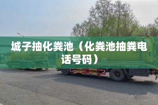 城子抽化粪池（化粪池抽粪电话号码）