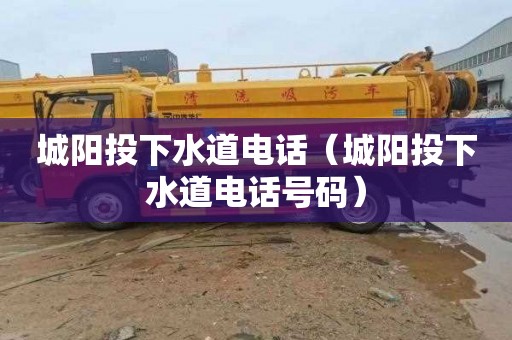 城阳投下水道电话（城阳投下水道电话号码）