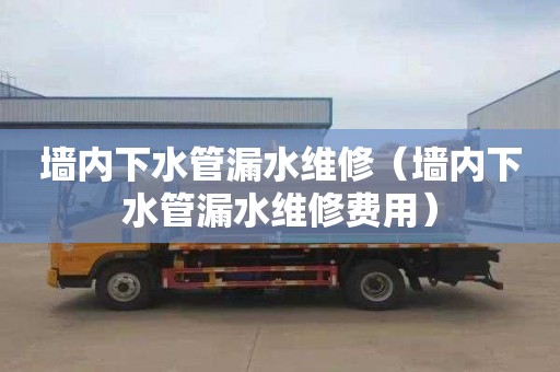 墙内下水管漏水维修（墙内下水管漏水维修费用）