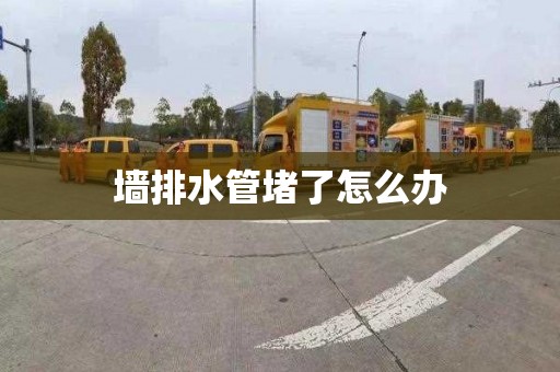 墙排水管堵了怎么办