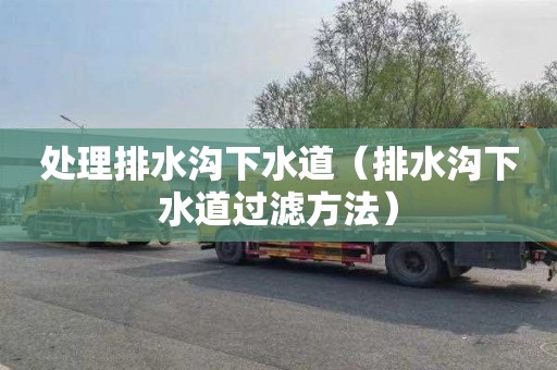 处理排水沟下水道（排水沟下水道过滤方法）