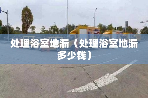 处理浴室地漏（处理浴室地漏多少钱）