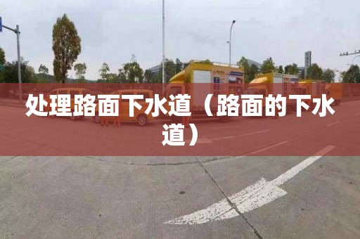 处理路面下水道（路面的下水道）