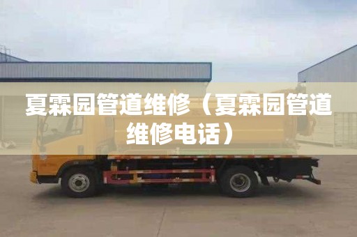 夏霖园管道维修（夏霖园管道维修电话）
