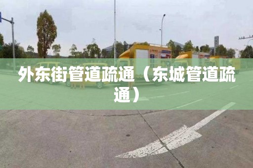 外东街管道疏通（东城管道疏通）