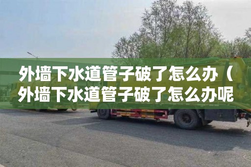 外墙下水道管子破了怎么办（外墙下水道管子破了怎么办呢）