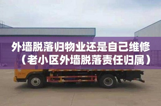 外墙脱落归物业还是自己维修（老小区外墙脱落责任归属）