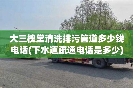 大三槐堂清洗排污管道多少钱电话(下水道疏通电话是多少)