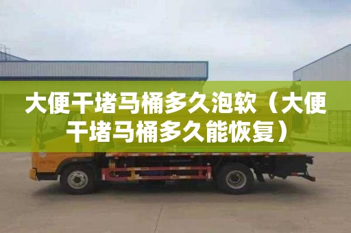 大便干堵马桶多久泡软（大便干堵马桶多久能恢复）