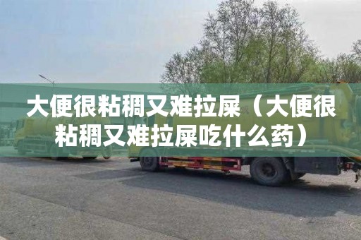大便很粘稠又难拉屎（大便很粘稠又难拉屎吃什么药）