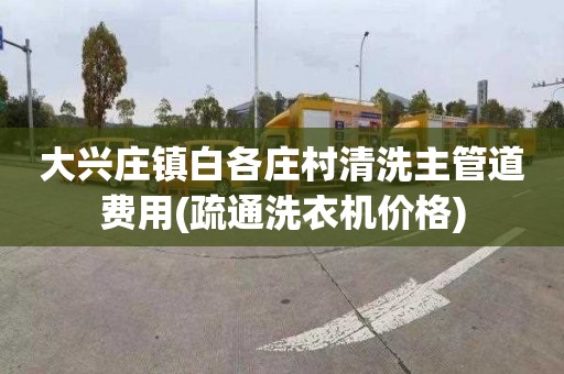 大兴庄镇白各庄村清洗主管道费用(疏通洗衣机价格)