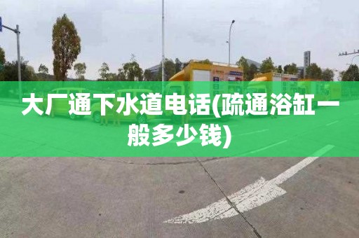 大厂通下水道电话(疏通浴缸一般多少钱)
