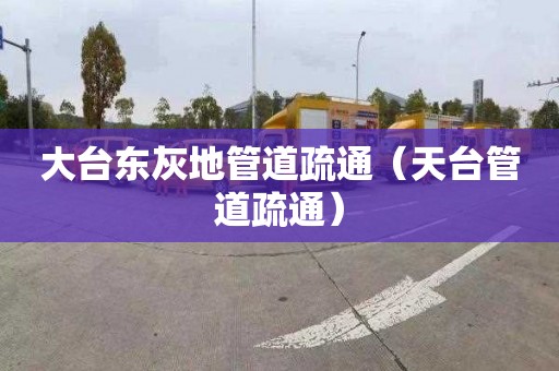大台东灰地管道疏通（天台管道疏通）