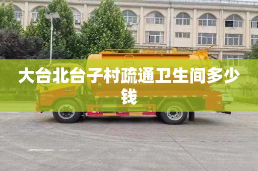 大台北台子村疏通卫生间多少钱