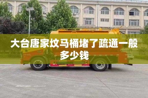 大台唐家坟马桶堵了疏通一般多少钱