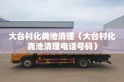大台村化粪池清理（大台村化粪池清理电话号码）