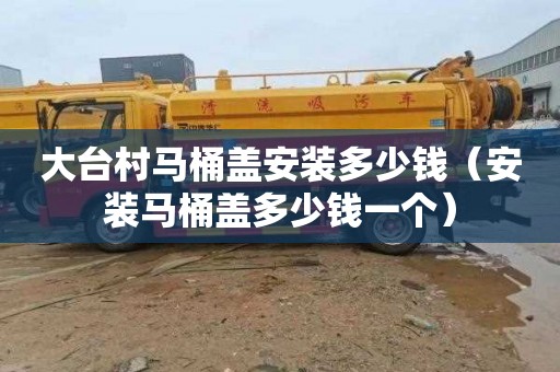 大台村马桶盖安装多少钱（安装马桶盖多少钱一个）