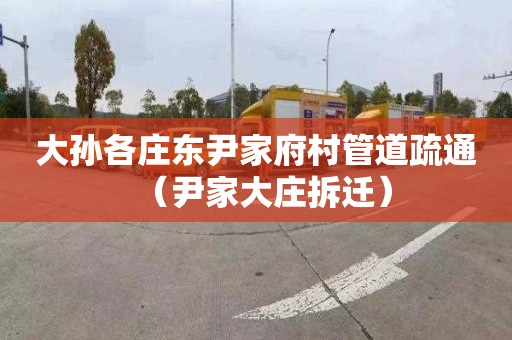 大孙各庄东尹家府村管道疏通（尹家大庄拆迁）