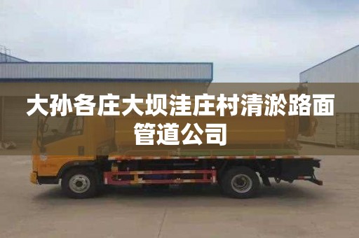 大孙各庄大坝洼庄村清淤路面管道公司