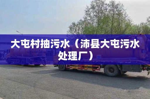 大屯村抽污水（沛县大屯污水处理厂）