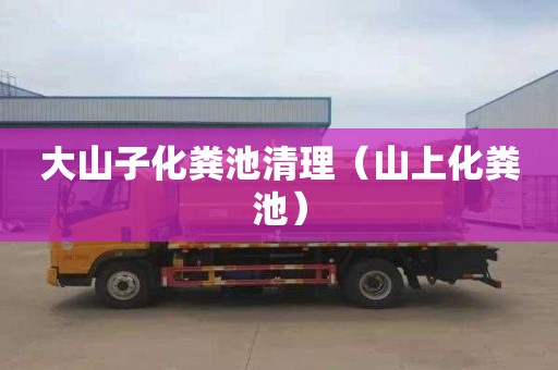 大山子化粪池清理（山上化粪池）