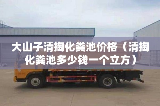 大山子清掏化粪池价格（清掏化粪池多少钱一个立方）