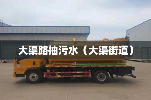 大渠路抽污水（大渠街道）