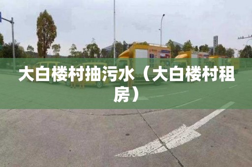 大白楼村抽污水（大白楼村租房）