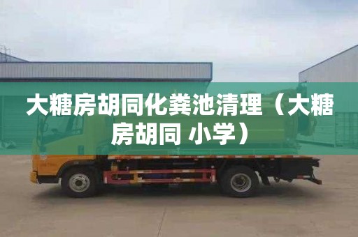 大糖房胡同化粪池清理（大糖房胡同 小学）