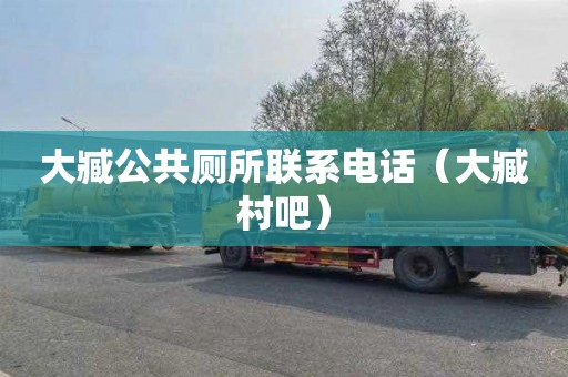 大臧公共厕所联系电话（大臧村吧）