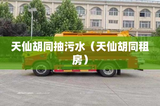 天仙胡同抽污水（天仙胡同租房）