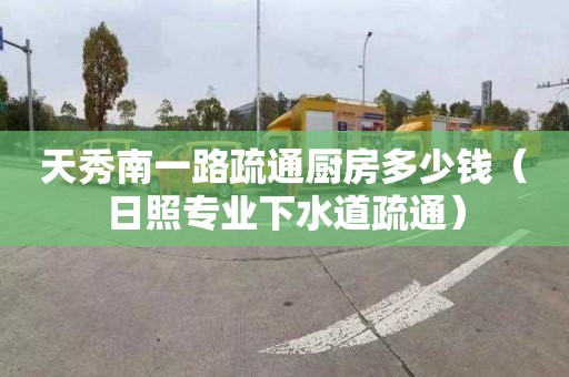 天秀南一路疏通厨房多少钱（日照专业下水道疏通）