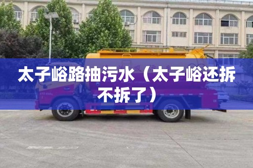 太子峪路抽污水（太子峪还拆不拆了）