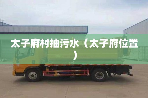 太子府村抽污水（太子府位置）