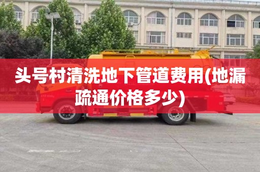 头号村清洗地下管道费用(地漏疏通价格多少)