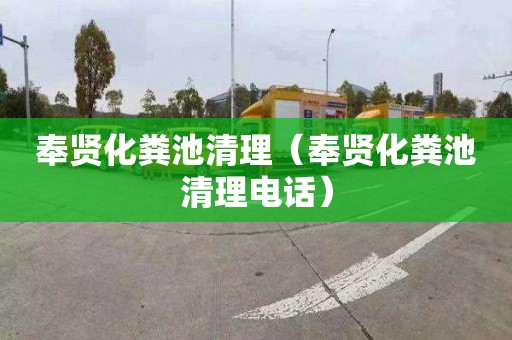 奉贤化粪池清理（奉贤化粪池清理电话）
