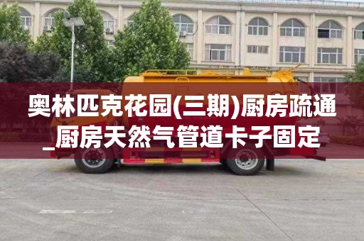 奥林匹克花园(三期)厨房疏通_厨房天然气管道卡子固定